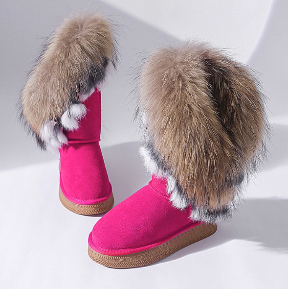 Luxury Fluffy Boots – 3.5 cm Sole (women AU5–8, Made to Order)