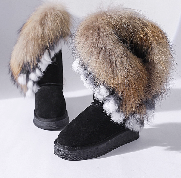 Luxury Fluffy Boots – 3.5 cm Sole (women AU5–8, Made to Order)
