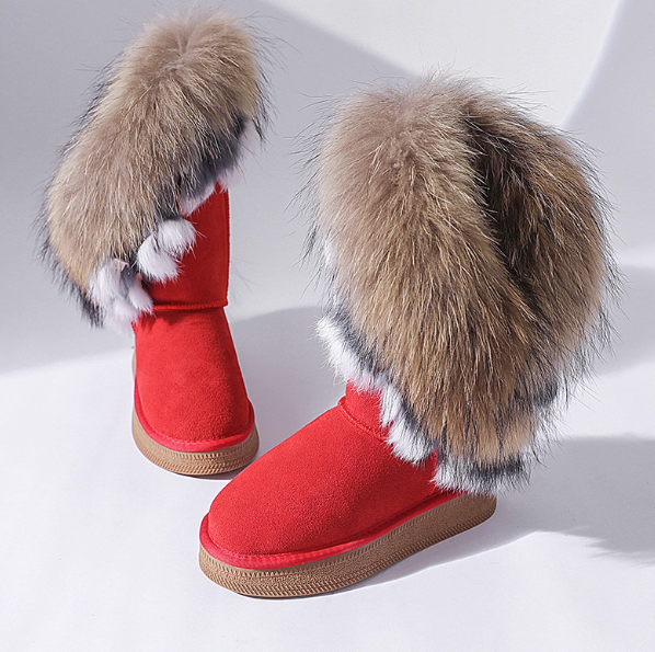 Luxury Fluffy Boots – 3.5 cm Sole (women AU5–8, Made to Order)