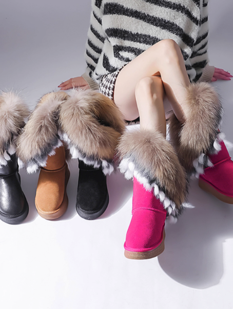Luxury Fluffy Boots – 3.5 cm Sole (women AU5–8, Made to Order)